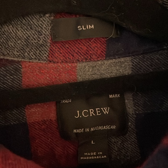 J.crew slim fit button up flannel shirt M - Picture 4 of 4